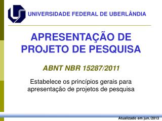 Atualizado em jun./2013