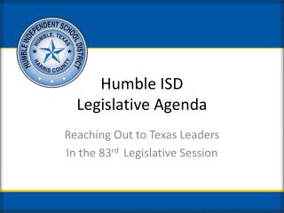 Humble ISD Legislative Agenda