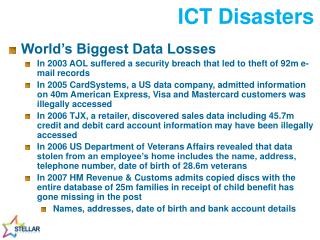 ICT Disasters