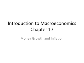 Introduction to Macroeconomics Chapter 17