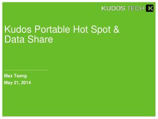 Kudos Portable Hot Spot &amp; Data Share