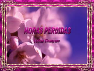 HORAS PERDIDAS