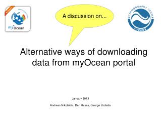 Alternative ways of downloading data from myOcean portal