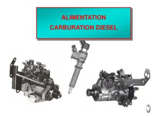 ALIMENTATION CARBURATION DIESEL