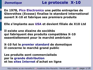 Le protocole X10 permet la communication entre émetteurs et récepteurs