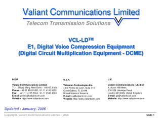 Updated : January, 2006