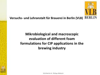 Versuchs- und Lehranstalt für Brauerei in Berlin (VLB)