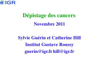 Dépistage des cancers