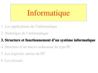 Informatique