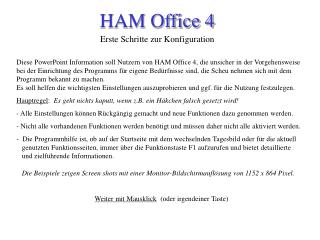 HAM Office 4