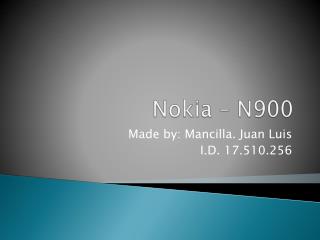 Nokia – N900