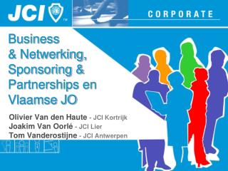 Business &amp; Netwerking, Sponsoring &amp; Partnerships en Vlaamse JO