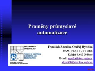 Proměny průmyslové automatizace