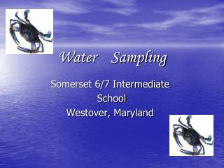 Water Sampling
