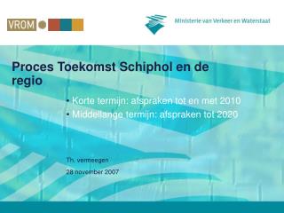 Proces Toekomst Schiphol en de regio