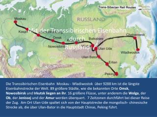 Mit der Transsibirischen Eisenbahn durch Russland