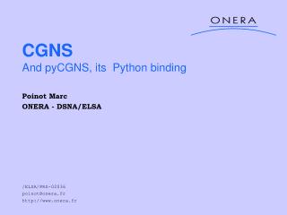 CGNS And pyCGNS, its Python binding