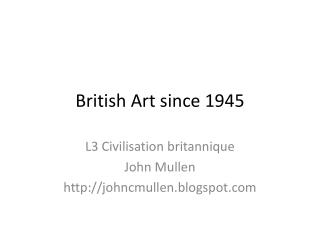 British Art since 1945