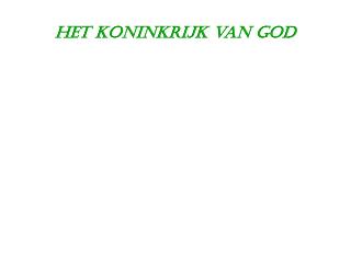 Het Koninkrijk van God