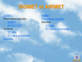 SIGMET et AIRMET