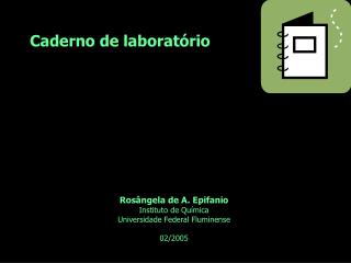 Caderno de laboratório