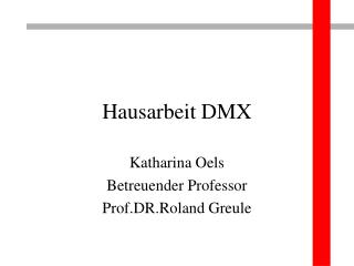 Hausarbeit DMX