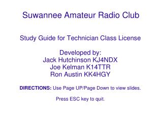 Suwannee Amateur Radio Club