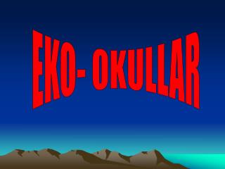 EKO- OKULLAR