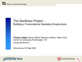 The GeoShare Project – Building a Transnational Geodata-Infrastructure