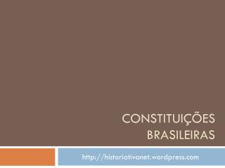 Constituições brasileiras