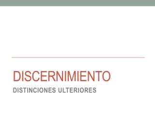 Discernimiento