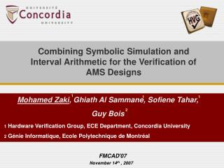 Combining Symbolic Simulation and Interval Arithmetic for the Verification of AMS Designs