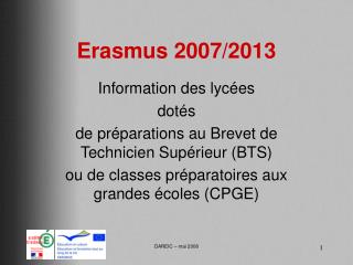 Erasmus 2007/2013
