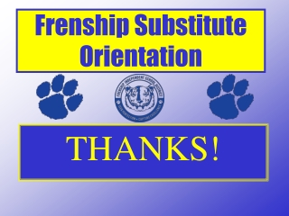 Frenship Substitute Orientation