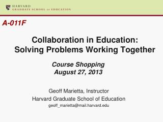 Collaboration in Education: Solving Problems Working Together