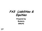 FA3 Liabilities Equities