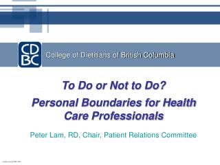 College of Dietitians of British Columbia