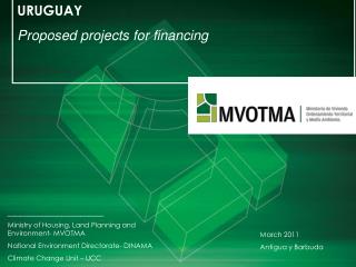 URUGUAY Proposed projects for financing