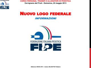 Nuovo logo federale