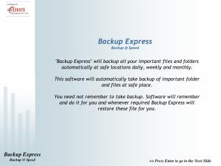 Backup Express Backup @ Speed