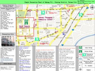 Simple Evacuation Chart of Dahong Vil., Sinying District, Tainan City