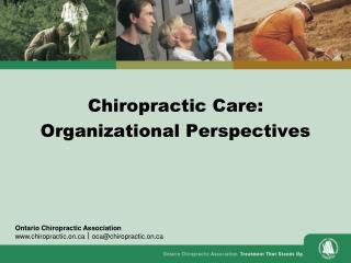 Chiropractic Care: Organizational Perspectives