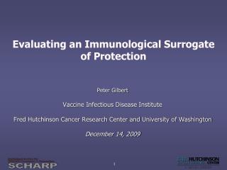 Peter Gilbert Vaccine Infectious Disease Institute