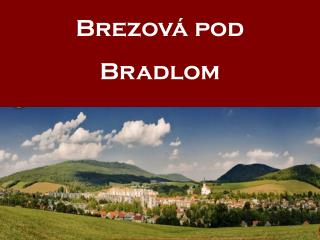 Brezová pod Bradlom