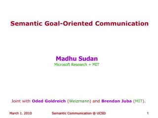 Semantic Goal-Oriented Communication