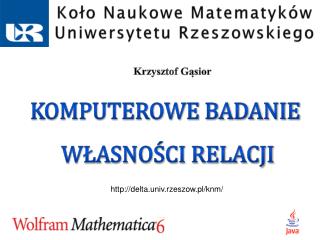 Koło Naukowe Matematyków Uniwersytetu Rzeszowskiego