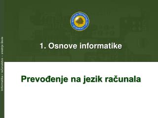 1. Osnove informatike