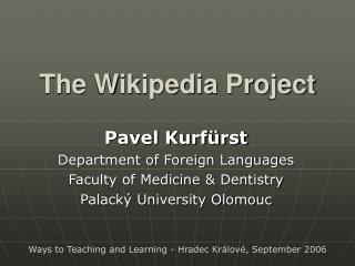 The Wikipedia Project