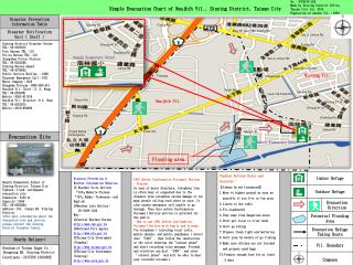 Simple Evacuation Chart of Nanjhih Vil., Sinying District, Tainan City