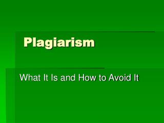 Plagiarism